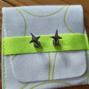 Studio Cult Puffy Stud Earrings Big Sparkle